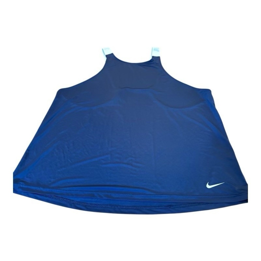 Nike Dri-Fit Tank Top Womens XL Just Do It Strap Athletic Blue